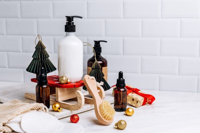 Bagno decorato per Natale