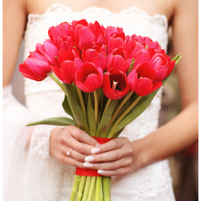 Tulipani rosse per matrimonio